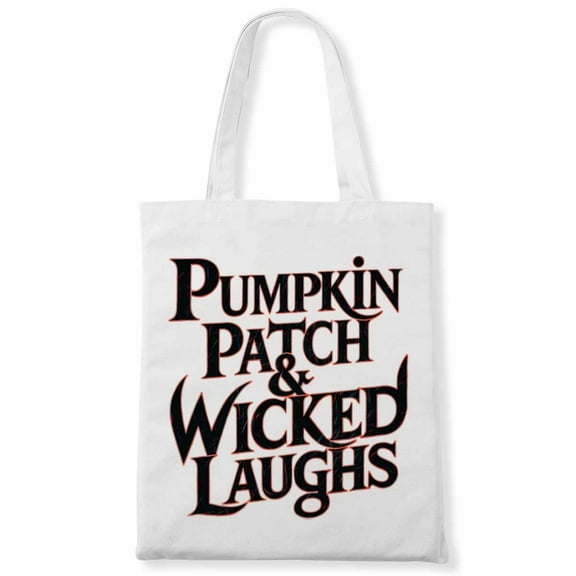 Pumpkin Patch & Wicked Laughs Funny Halloween Witch Costume Canvas Bag 2Pcs