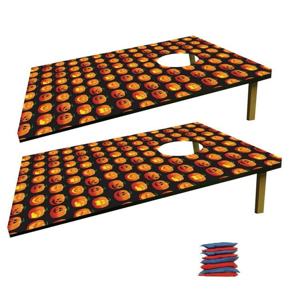 Pumpkin Pattern Halloween Bag Toss Game