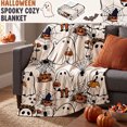 thumbnail image 1 of Pumpkin Pattern Halloween Flannel Throw Blanket, Soft Cozy Blanket for Couch, Bed, and Nap, Decorative Holiday Home Accessory, 28 x 39 Inch, 1Pack A, 1 of 7