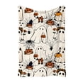 thumbnail image 1 of Pumpkin Pattern Halloween Flannel Throw Blanket, Soft Cozy Blanket for Couch, Bed, and Nap, Decorative Holiday Home Accessory, 28 x 39 Inch, 1Pack C, 1 of 6