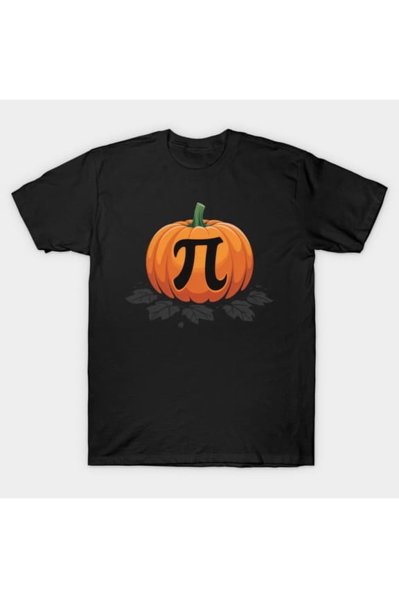 Pumpkin Pi Funny Halloween & Thanksgiving Pumpkin Pie Retro Math Humor G2733 T-Shirt, for men and women, Up to Size 5XL