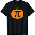 thumbnail image 1 of Pumpkin Pi Funny Halloween & Thanksgiving Pumpkin Pie T-Shirt100% pure cotton short-sleeved shirt for both men and women, 1 of 6
