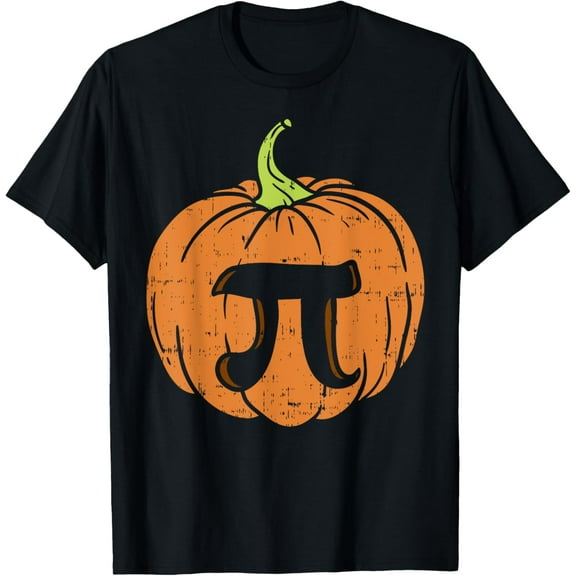 Pumpkin Pi Math Shirt Halloween Thanksgiving Pie Day Costume T-Shirt100% pure cotton short-sleeved shirt for both men and women