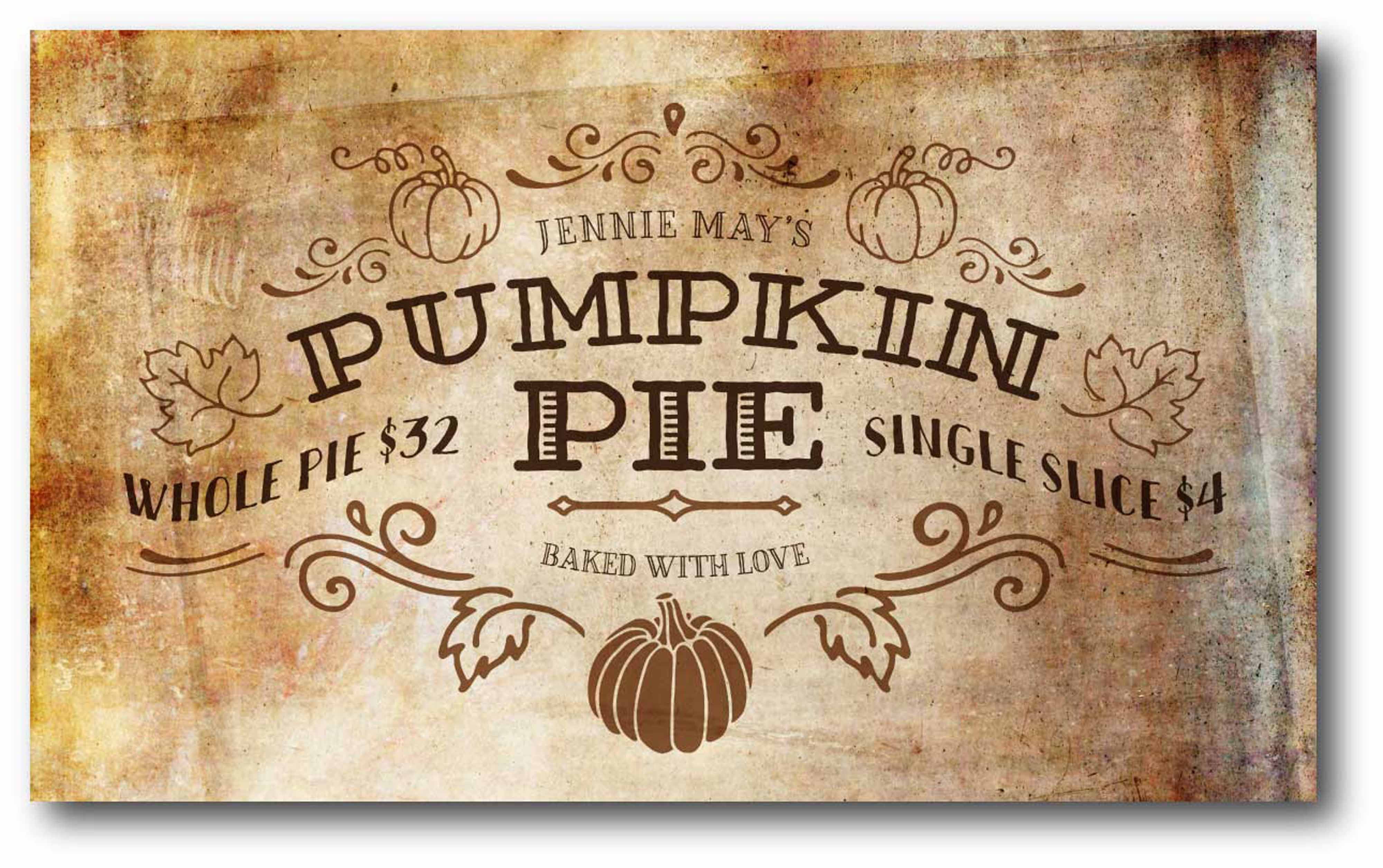 Pumpkin Pie Gallery-Wrapped Canvas Wall Art, 12x18