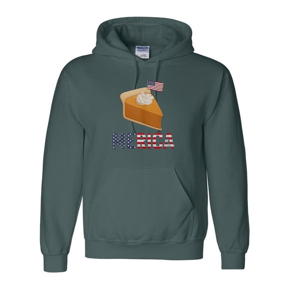 Pumpkin Pie Merica Funny 4th July, Dessert, Holiday, USA Patriotic, Food Sweet Hoodie Unisex, up to 5XL