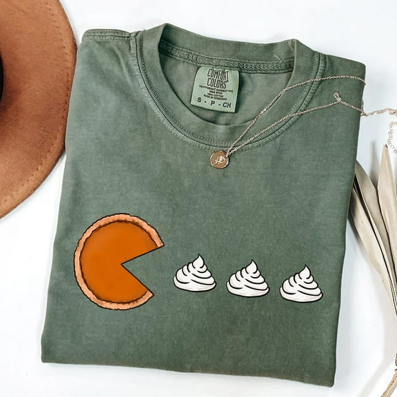 Pumpkin Pie Pac Man Funny Thanksgiving Shirt, Thanksgiving Tee, Pumpkin Season Pac Man Shirt Pumpkin Patch Day Gift Unisex S-5XL Hot Trending Shirt, Vintage Birthday Gift