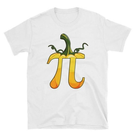 Pumpkin Pie Pi Day Math Algebra Graphic Tee,Funny Halloween T-Shirt for Women,Crew neck,Fashion,cotton,white,S-5XL