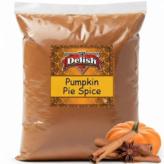 Gourmet Pumpkin Pie Spice Powder by It's Delish, 15 lbs Bulk Bag  Awesome Pumkin and Apple Pies Seasoning  Coffee Latte Tea Holiday Baking  Blend of Cinnamon, Nutmeg, Allspice, Ginger  Kosher