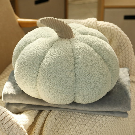 Pumpkin Pillow Decorations Halloween Fall Pillow,Pumpkin-Shaped Plush Cushion,Soft Pumpkin Shaped Throw Pillow Short Fleece Skin-Friendly ,Pumpkin Decorating Pillow Plush for Thanksgiving Gifts