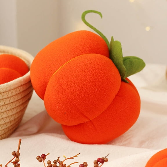 Pumpkin Pillow Stuffed Small Pumpkin Plush Toy,Fluffy Pumpkin Plush Stuffed Toys,Pumpkin Pillow Sofa Cushion Pumpkin for Home Decor Halloween Christmas or Birthday Party