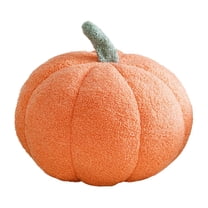 Pumpkin Pillows, Halloween Pumpkin Throw Pillows, 3D Pumpkin Shaped Pillow for Fall Room Decor Gifts, Soft Plush Cute Fluffy Thanksgiving Pillow, Fall Pillows (1 Pack Orange, 7.87 Inch)