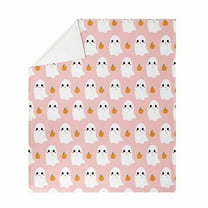 Pumpkin Pink Blanket Halloween Lightweight Throw Blanket for Women Men Soft Cozy Fleece Couch Living Room Bed Blanket Pink 130*150