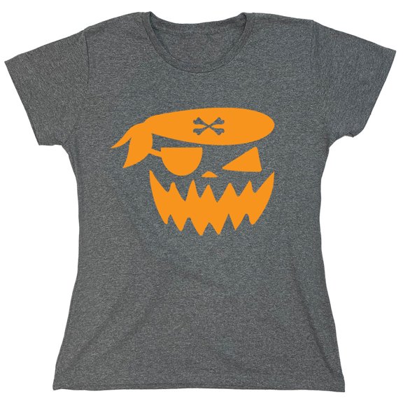 Pumpkin Pirate Sarcastic Humor Novelty Funny Women's Casual Tees