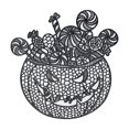 thumbnail image 1 of Pumpkin Placemats Thanksgiving Harvest Placemats Fall Placemats Heat-Resistant Absorbent Hollowed Tableware Mat for Thanksgiving, Halloween, Party and Wedding Table Decorations, 1 of 6