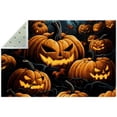 thumbnail image 1 of Pumpkin Polyester Right-Angle Door Carpet Mat for Entryway, Indoor Floor Rug with Dual-Layer Absorbent Technology - 24 x 36 Inches, 1 of 6