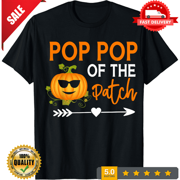 Pumpkin Pop Pop Of The Patch Family Matching Halloween T-shirt, LIMITED EDITION-TH65870