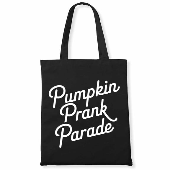 Pumpkin Prank Parade Leopard Plaid Pumpkin Thanksgiving Canvas Bag 1Pc
