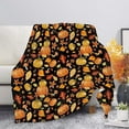 thumbnail image 1 of Pumpkin Print Blanket Soft Flannel Blankets Brown Leaf Fall Blanket Lightweight Blankets for Travel Sofa Couch Bed Cozy Warm Plush Bed Throws Living Rooms for All Seasons, 1 of 6