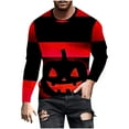 Pumpkin Printed Funny Halloween Shirts for Men 2024 Fashion Big and
