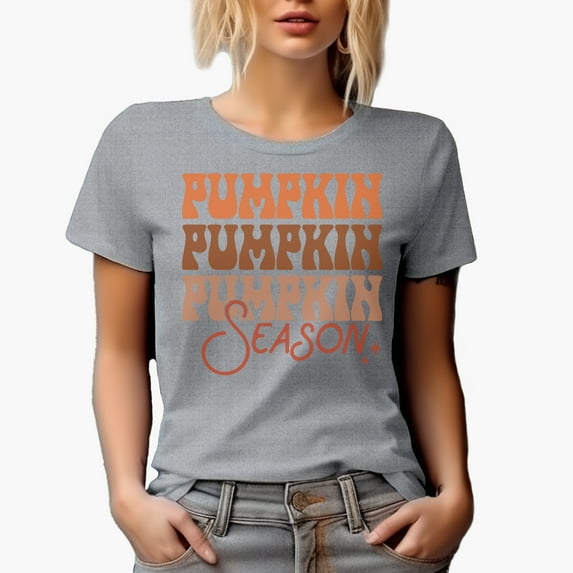 Pumpkin Pumpkin Pumpkin Season, Autumn or Fall Merch Gift, Heather Grey T-Shirt, XL