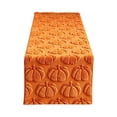 thumbnail image 1 of Pumpkin Quilted Embroidered Table Runner, 3D Fall Thanksgiving Tablecloth for Party Home Kitchen Dining Decor, 1 of 7