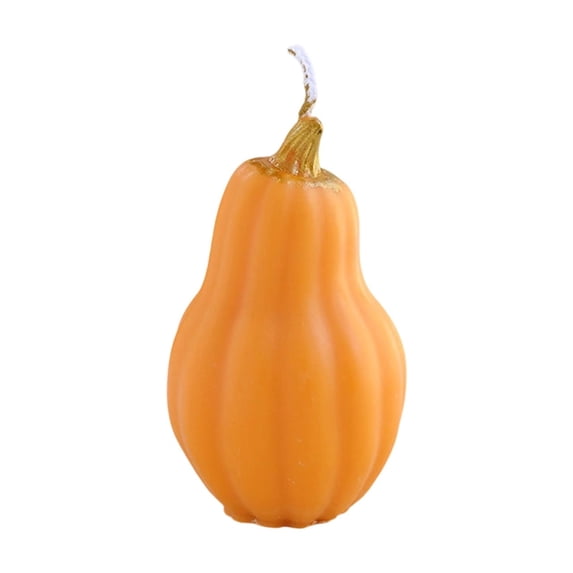 Pumpkin Scented Soy Wax Candle Handmade Realistic Aromatherapy Decor Orange