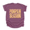 thumbnail image 1 of Pumpkin Season Block Distressed - Women's Garment Dyed Graphic T-Shirt, 1 of 11