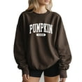 thumbnail image 1 of Pumpkin Season Crew Neck Sweatshirt Women Casual Fall Thanksgiving Long Sleeve Graphic Shirts Pullover Tops, 1 of 4