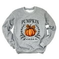 thumbnail image 1 of Pumpkin Season Leopard Bow - Women's Graphic Sweatshirt, 1 of 16