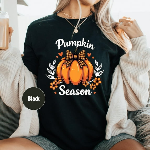 Pumpkin Season T-Shirt Fall Season Tshirt Halloween Pumpkin Shirt Cute Pumpkin Tee Autumn Season T Shirt Halloween Gift TShirt