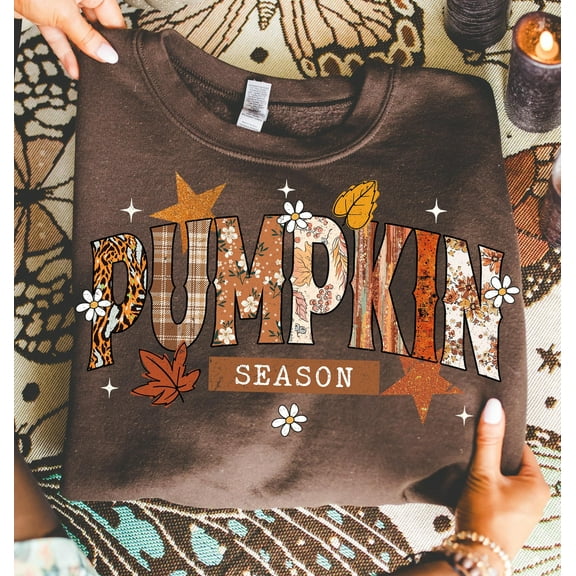 Pumpkin Season TShirt, Retro Halloween TShirt, Preppy Pumpkin Bow TShirt, Halloween Shirt, Trendy Fall Pumpkins, Spooky Season TShirt