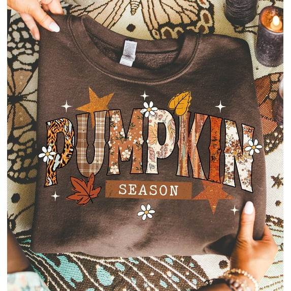 Pumpkin Season TShirt, Retro Halloween TShirt, Preppy Pumpkin Bow TShirt, Halloween Shirt, Trendy Fall Pumpkins, Spooky Season TShirt