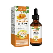 Pumpkin Seed Oil for Hair Growth, 100% Pure Cold Pressed Pumpkin Seed Oil Organic, Support Hair&Scalp Health, Dry Skin Relief, Anti-aging Face Oil, Massage Oil, Virgin Pumpkin Oil