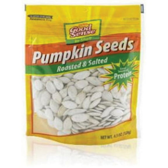 Good Sense Roasted & Salted Pumpkin Seeds 4.5 oz (Pack of 6)