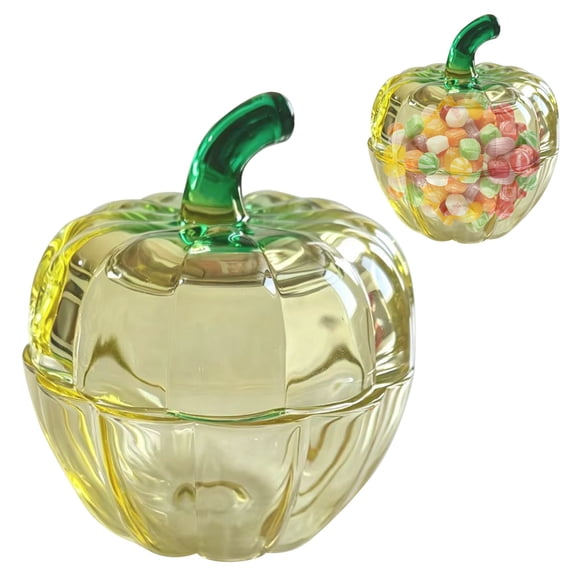 Pumpkin Serving Tray with Lid - Halloween Party Snacks Candy Holder - Creative Party Favors Candy Dish