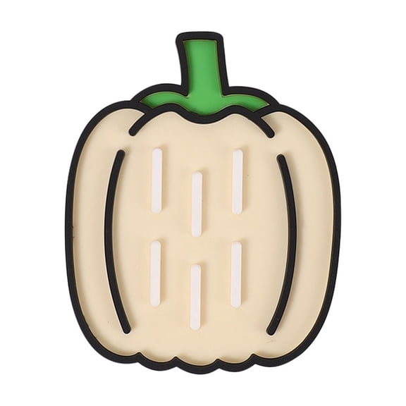 Pumpkin Shape Silicone Trivet Mat, Heat Resistant Countertop Protector and Pot Holder, Non Slip Pot Lid Holder, Multipurpose Cutting Board Pad for Kitchen Sink, Dish Drainer, Hot Dishes