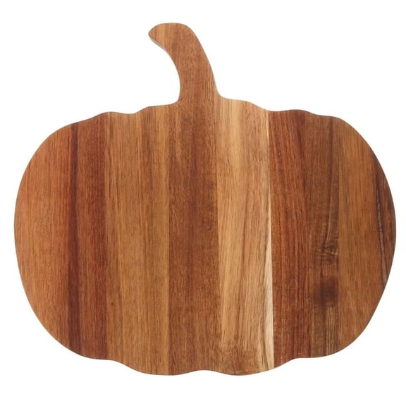 Pumpkin Shape Wood Cutting Board Fall Kitchen Decor Chopping Board for Meat Vegetables and Autumn Holiday Themed Serving