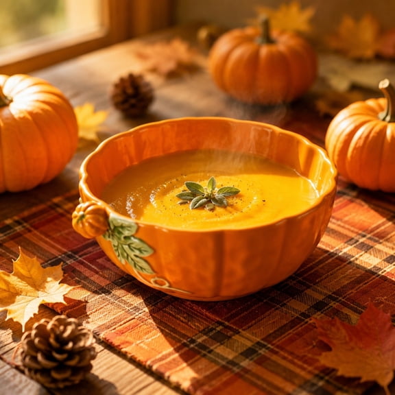 Pumpkin Shaped Ceramic Tableware,Thanksgiving Kitchen Decor Durable Western Style Ceramic Dish Set Including Plate Bowl Sauce Pitcher,Festive Table Accessory for Daily Household