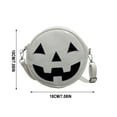 thumbnail image 1 of Pumpkin Shaped Crossbody Shoulder Bag Novelty Handbag Halloween Pumpkin Purse for Men and Women Halloween Funny Purses Handbags White, 1 of 8