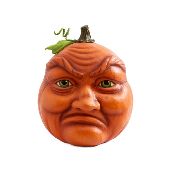 Pumpkin Shaped Decorative Resin Figurine for Home Office Table Centerpiece Autumn Harvest Festival Ornament Craft