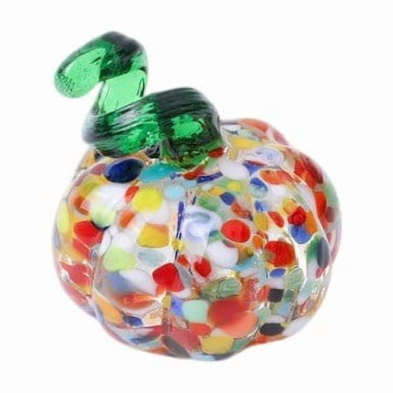 Pumpkin Shaped Desktop Glass Decoration, Living Room Desk, Home Decor, Colorful Pumpkin Spherical Glass Decoration