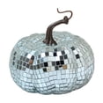 thumbnail image 1 of Pumpkin Shaped Disco Mirror Ball Fall Decoration, Reflective Tabletop Ornament for Home Party Bar Desktop Harvest Display, 1 of 4