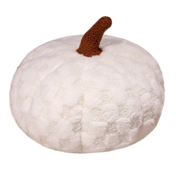 Pumpkin Shaped Pillow, Wool Filling Decorative Floor Mat for Home Room, Creative Pumpkin Design Toy for Holiday Gift, Soft Plush Cushion for Sofa and Bedside Interior Decor, by UKHCCC