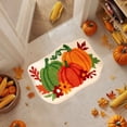 thumbnail image 1 of Pumpkin Shaped Rug Soft Non Slip Floor Mat for Halloween Thanksgiving Decor Kitchen Bathroom Living Room Entryway 40x60cm Polyester Holiday Home Decor, 1 of 6