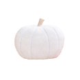 thumbnail image 1 of Pumpkin-Shaped Sofa Cushion for Fall and Holiday Home Decor - Soft Velour Pillow for Thanksgiving, Halloween, and Seasonal Interior Styling(White), 1 of 5