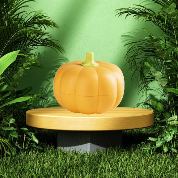 Pumpkin Shaped Storage Container with Lid Decorative Multipurpose Organizer for Kitchen Home Office Use