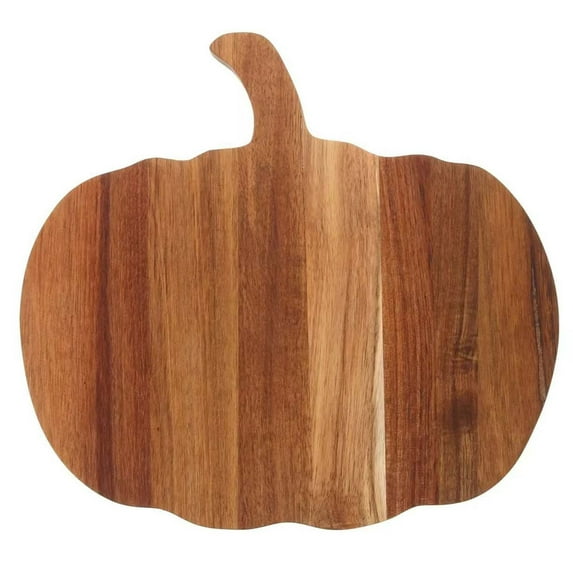 Pumpkin Shaped Wood Serving and Cutting Board, Charcuterie Serving Tray, Cheese Board for Kitchen Meat, Pizza, Cheese, Bread, Vegetables & Fruit Platter, Party Platters, Halloween decor gift