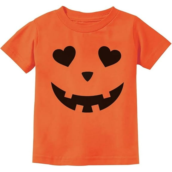 Pumpkin Shirt Toddler Boys Girls Jackolantern Halloween Shirts for Kids 3T Orange