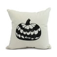 thumbnail image 1 of Pumpkin Single 20 Inch Cream Halloween Print Decorative Throw Pillow, 1 of 2