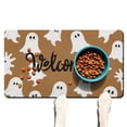 thumbnail image 1 of Pumpkin Skull Bat Spider Dog Food Mats for Floors Happy Halloween Absobing Durable 17x30 Inch Dog Bowl Mat Pet Feeding Mat Dog Water Bowl Mat for Messy Drinker, 1 of 7